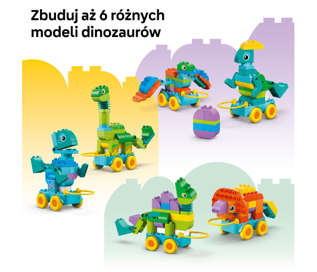 LEGO DUPLO 10451 3w1 dinozaury na kółkach - 1331607 - zdjęcie 8